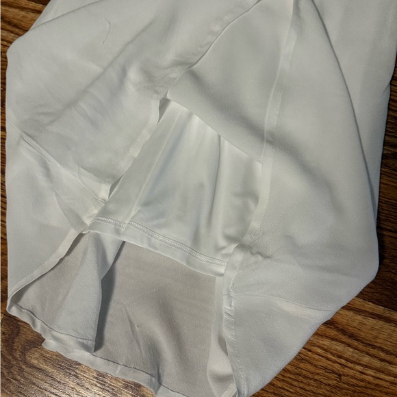 Wild Fable White Mini A-line Dress Flutter Sleeves With Bows Size Small - Picture 13 of 14